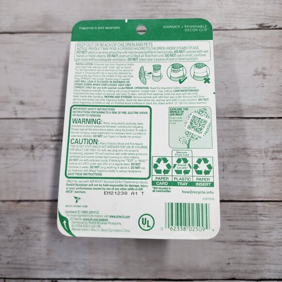 Air Wick Pumpkin Decor Clip + Scented Oil Warmer Plug In - Picture 4 of 4